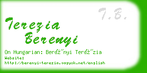 terezia berenyi business card